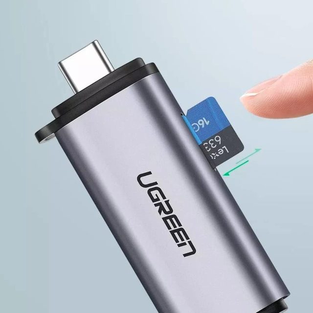 UGREEN 2-in-1 USB-C OTG Card Reader