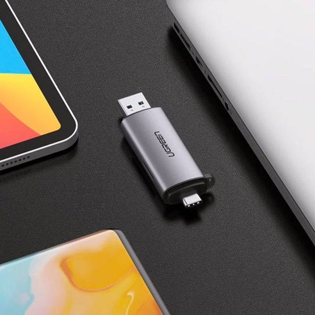 UGREEN 2-in-1 USB-C OTG Card Reader