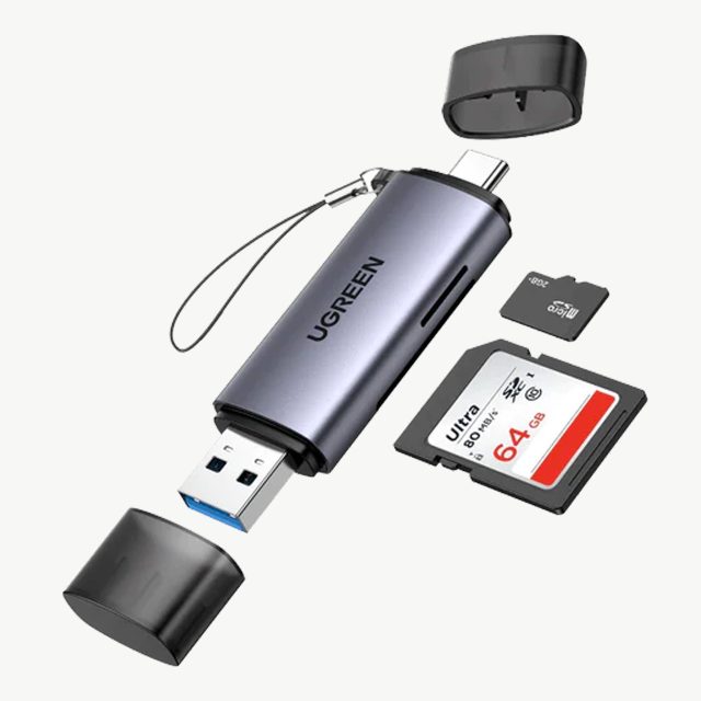 UGREEN 2-in-1 USB-C OTG Card Reader