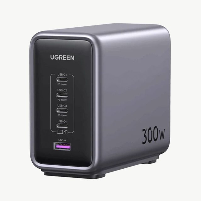 Ugreen Nexode 300W GaN Wall USB-C Charger 5 Ports